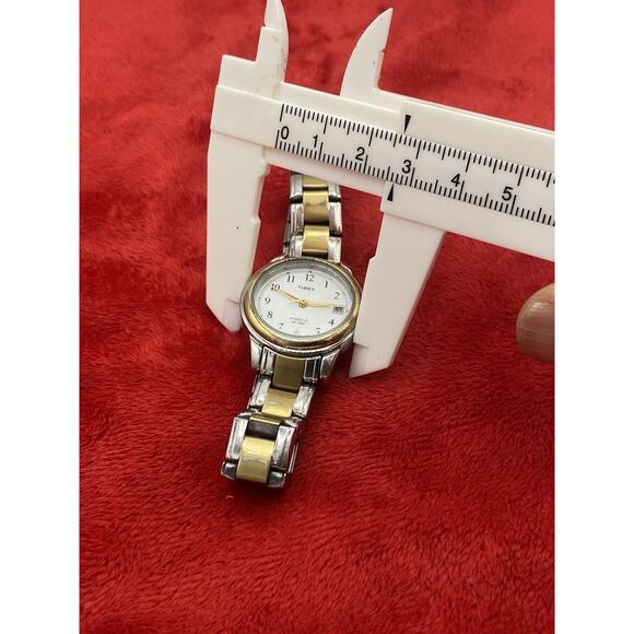 Timex Womens Porter Street 26mm Two Tone Watch T25771 Needs Service Gold /Silver - Picture 6 of 13